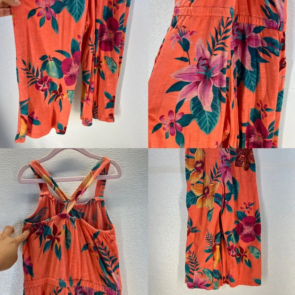 Old Navy Girls Floral Jumpsuit – Size 6–7‎ 🌺